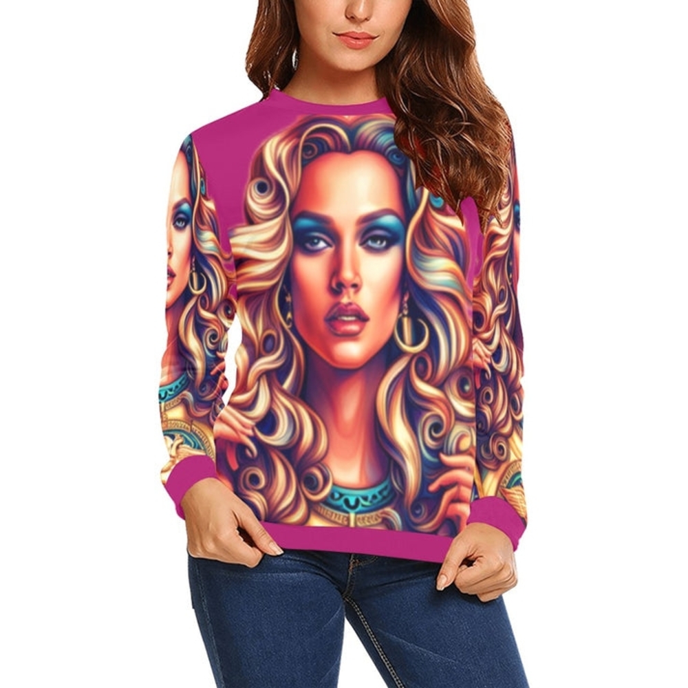 Vibrant Graphic Sweatshirt for Women